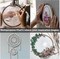 5 Pcs 5 Sizes Beech Wood Embroidery Hoops, Cross Stitch Hoop Wooden Circle for Embroidery, Cross Stitch, Needlework, Art Craft Sewing and Hanging, Wedding Wreath Decoration